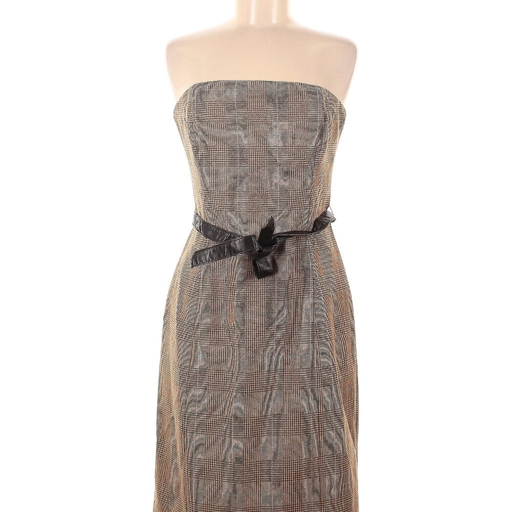 VINTAGE Shoshanna Willis & Winter Strapless Wool Dress Sz8